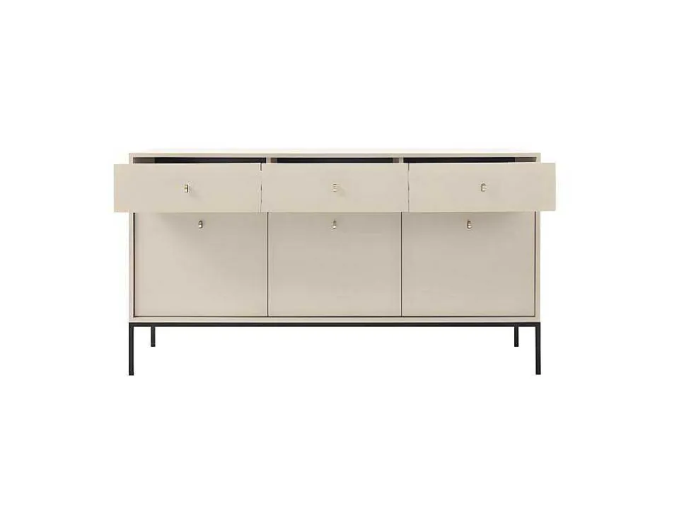 Buffetkast - 3 Laden En 3 Deuren - Beige - Bogdan