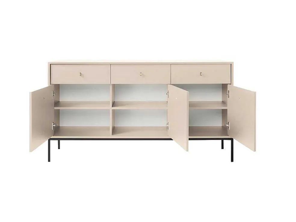 Buffetkast - 3 Laden En 3 Deuren - Beige - Bogdan