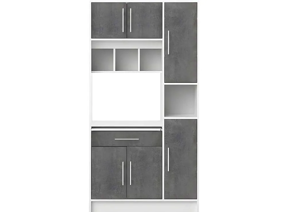 Buffetkast Mady - 5 Deuren & 1 Lade - Witte Betonkleur