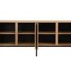 Buffetkast Met 4 Deuren - Licht Naturel En Zwart - Memphis Ii
