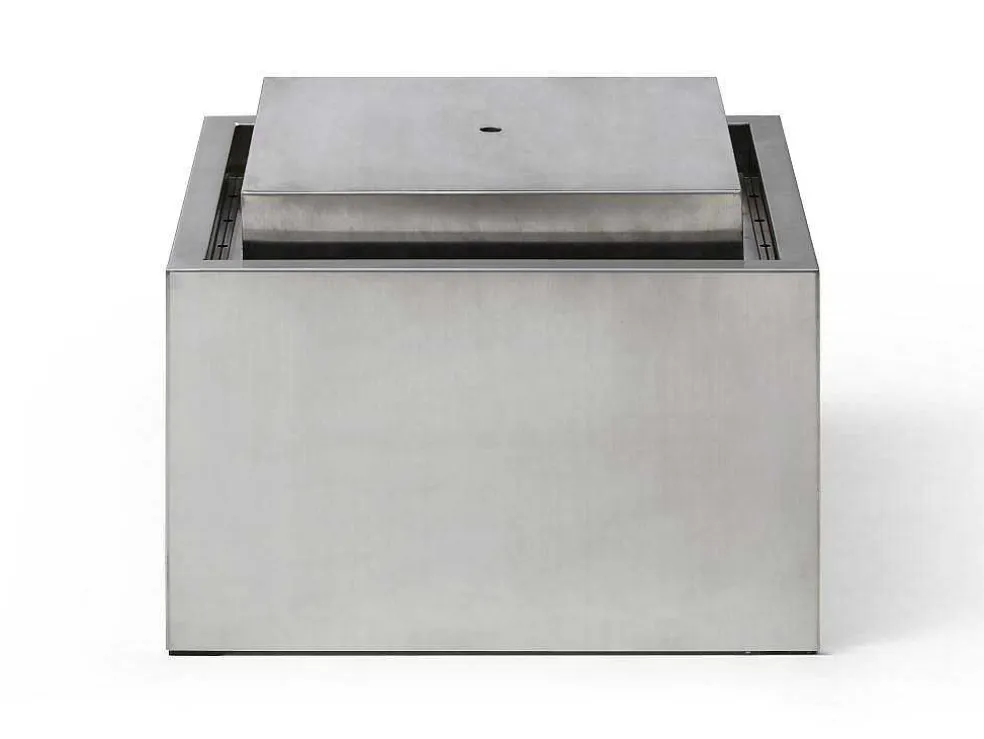 Buitenfontein Van Roestvrij Staal - H34 Cm - Zilverkleurig - Hoki