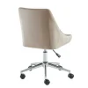 Bureaustoel Masurie - Velours - Beige - Verstelbare Hoogte
