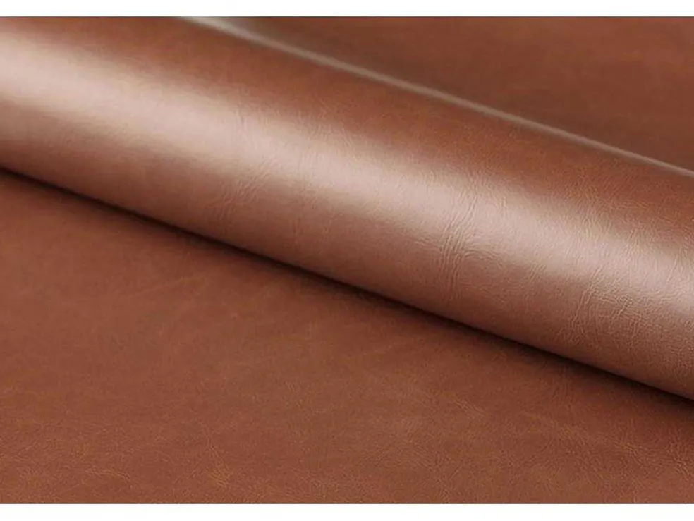 Cazy Fauteuil Kunstleer Vintage Cognac Bruin - Chromen Onderstel.