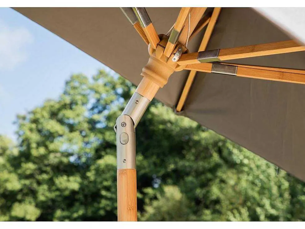 Cerox Parasol Met Kantelfunctie Grijs.