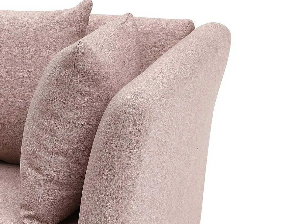 Chaise Longue Links Van Roze Stof Napasa