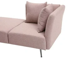 Chaise Longue Links Van Roze Stof Napasa