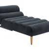 Chaise Longue/Bedbank Van Stof Cival - Antraciet