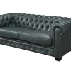 Chesterfield Zitbank 3 + 2 + 1 Plaatsen Brenton 100% Buffelleer - Spaans Groen