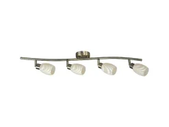 Clea Plafondlamp, Messing, Ecru, 78X9X20 Cm, Epikasa