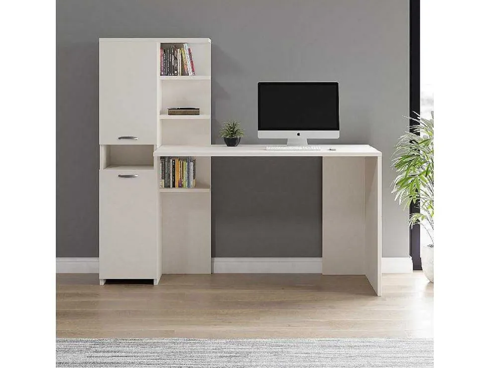 Clio Bureau, Wit, 150X60X135 Cm, Epikasa