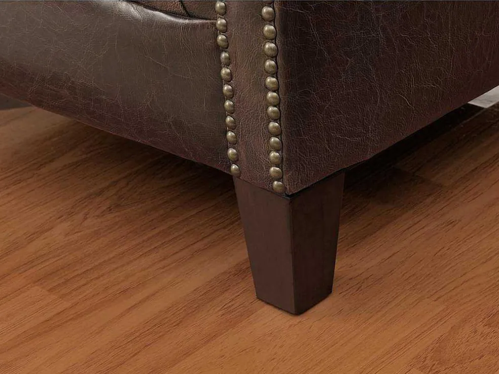 Clubfauteuil Van Leer Met Lived-In Uiterlijk Enguerrand