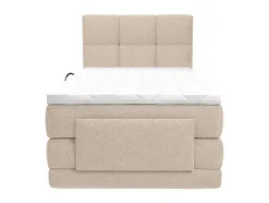 Complete Boxspringset Met Gestoffeerd Hoofdbord Elektrisch Verstelbare Relaxbedbodems Met Matras Met Topmatras 100 X 200 Cm Stoffen Bekleding Beige Lodi Van Palacio