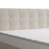 Complete Set Met Boxspring En Gecapitonneerd Hoofdbord + Bedbodem + Matras + Topmatras - 160 X 200 Cm - Stof - Beige - Inao Van Ysmee