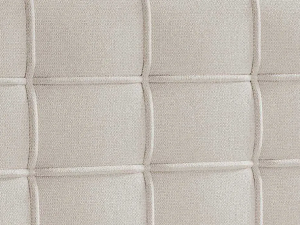 Complete Set Met Boxspring En Gecapitonneerd Hoofdbord + Bedbodem + Matras + Topmatras - 160 X 200 Cm - Stof - Beige - Inao Van Ysmee