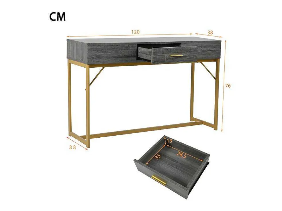 Console Met 1 Lade - Moderne Stijl - Grijs