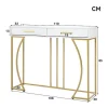 Console Met 2 Lades - Moderne Stijl - Wit & Goud