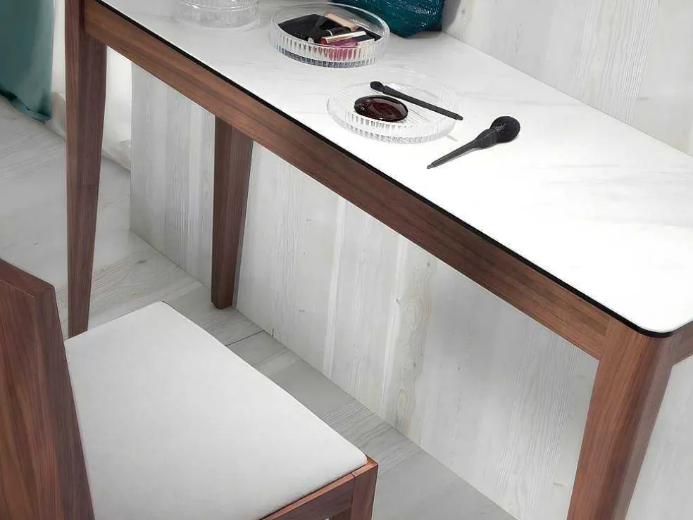 Consoletafel Met Porseleinen Blad Calacatta 3082 Angel Cerda