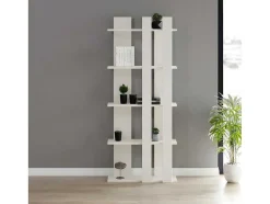 Cristiana Boekenkast, Wit, 75X20X180 Cm, Epikasa