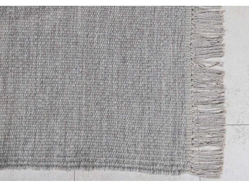 Cyrus Vloerkleed 300X200 Cm Wol Grijs.