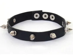 Decoratief Beeldje Panter Met Halsband, Zwart Hoogglans Met Kraag