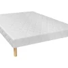 Decoratief Gewatteerde Bedbodem Met 14 Multiplex-Latten Panacea Van Dreamea - Wit - 140X190 Cm