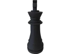 Decoratief Standbeeld Schaakspel In Cement Koning - B. 24,5 X H. 68 Cm - Gambit