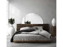 Decoratieve Halfcirkel Wandspiegel 1/2 O60