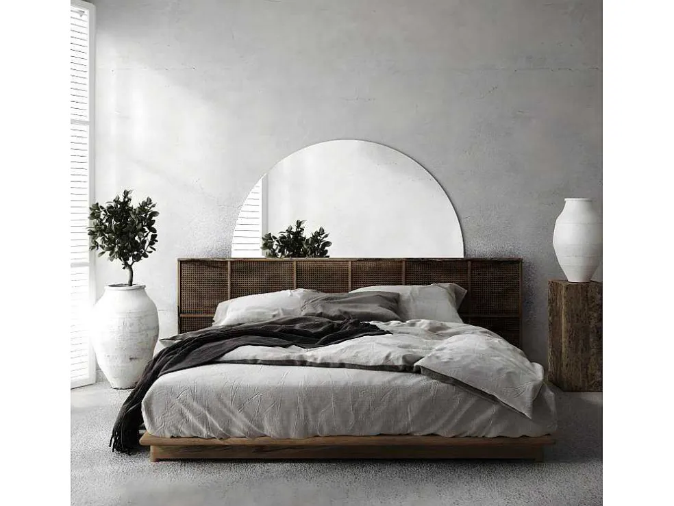 Decoratieve Halfcirkel Wandspiegel 1/2 O60