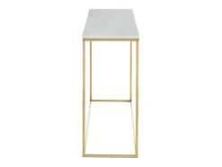 Design Sidetable Aretha - Marmer En Metaal - Wit En Goudkleurig - Van Pascal Morabito