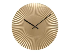 Design Wandklok - D. 50 Cm - Metaal - Goudkleurig - Felinar