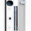 Deur Van Geglazuurd Staal En Inox H.207 X B.100 Cm Antraciet - Rechts Duwen - Trofa
