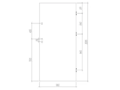 Deur Van Staal H.207 X B.100 Cm Antraciet - Links Duwen - Agueda