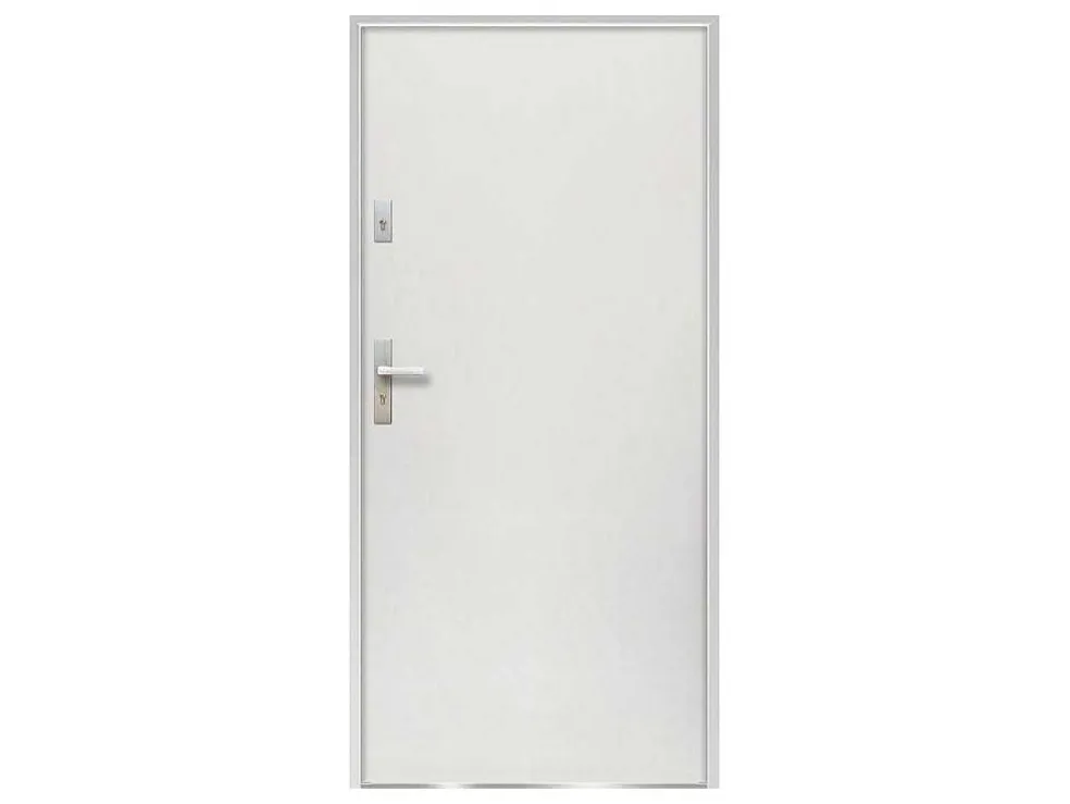 Deur Van Staal H.207 X B.100 Cm Wit - Links Duwen - Agueda