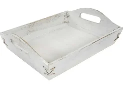 Dienblad Mcw-C50 Shabby Look (Set Van 3), Wit, Shabby