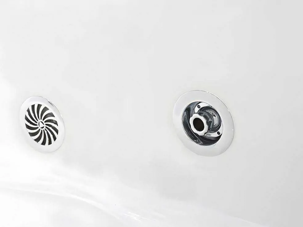 Douche Bad Combinatie Met Massagestralen Daria Van Vertrekt Acrylglas - 75 X 150 X 215 Cm - 30 Micro Jets En 6 Grote Jets
