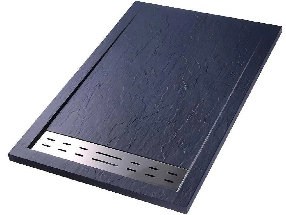 Douchebak Lyros Inclusief Sifon - 1200 X 900 X 40 Mm - Antraciet