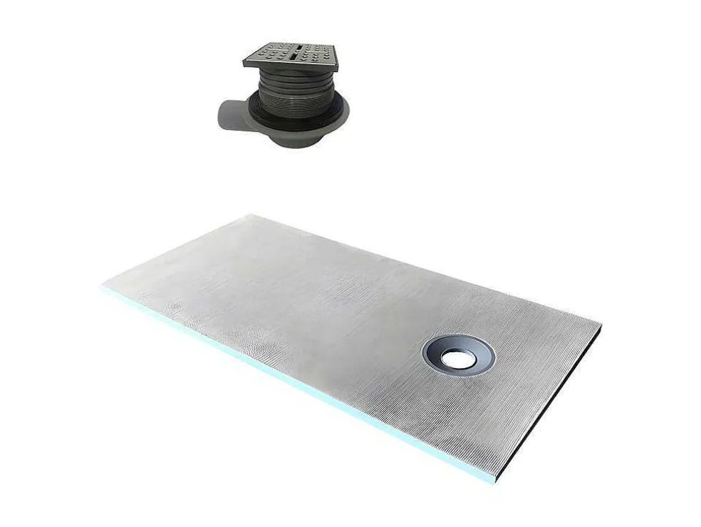 Douchebak Om Te Betegelen Delos Sifon Inbegrepen - 1800 X 900 X 40 Mm - Snijdbaar