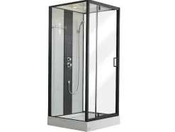 Douchecabine Met Massagestralen Primea - 2 Zones Met Massagestralen - L90 X D90 X H215 Cm - Tropische Regenfunctie En Handdouchekop