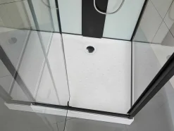 Douchecabine Met Massagestralen Primea - 2 Zones Met Massagestralen - L90 X D90 X H215 Cm - Tropische Regenfunctie En Handdouchekop