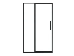 Douchedeur In Industriele Stijl - Zwart Mat - 120 X 195 Cm - Toroni