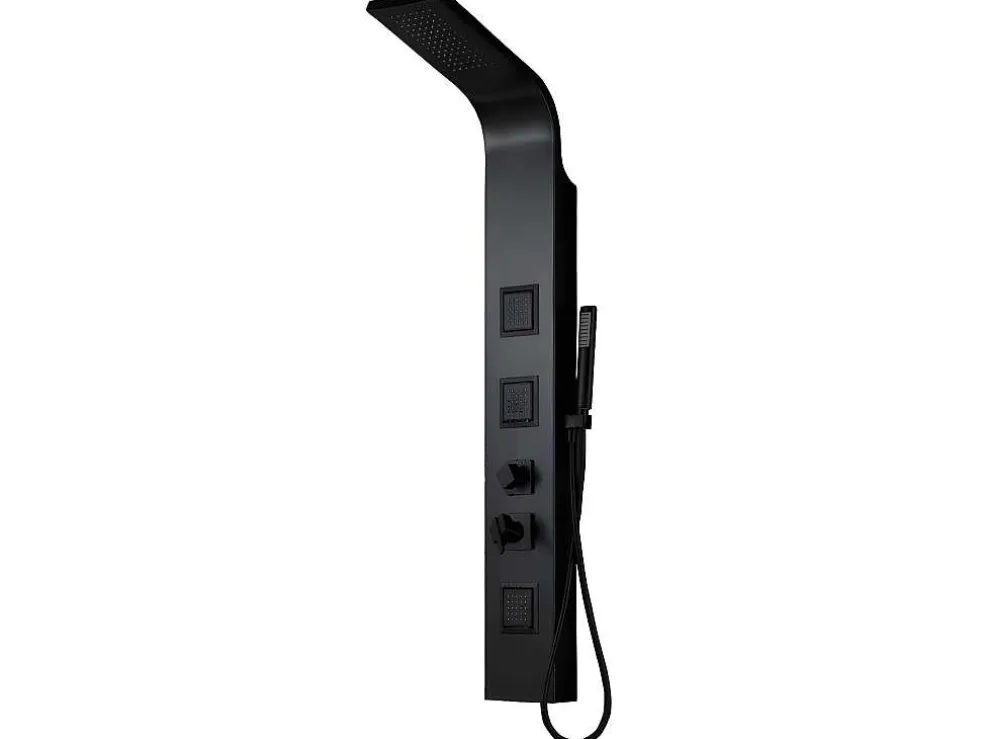 Douchekolom Met Massagestralen Tyra - Zwart - 20*150 Cm