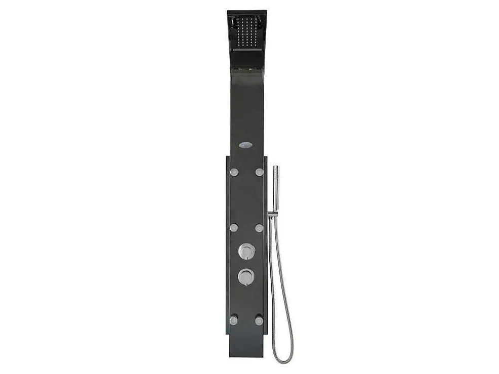 Douchekolom Met Massagestralen Evana - Zwart - 45 X 150 Cm