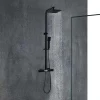 Douchekolom Peneda Van Mat Zwart Roestvrij Staal - 125 Cm