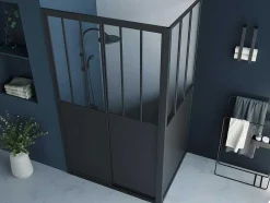 Douchescherm Met Schuifdeur - 120 X 80 X 195 Cm - Urbanik