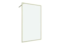 Douchewand Voor Inloopdouche 120 X 200 Cm Goudkleurig Gehard Glas Amberi