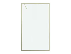 Douchewand Voor Inloopdouche 120 X 200 Cm Goudkleurig Gehard Glas Amberi