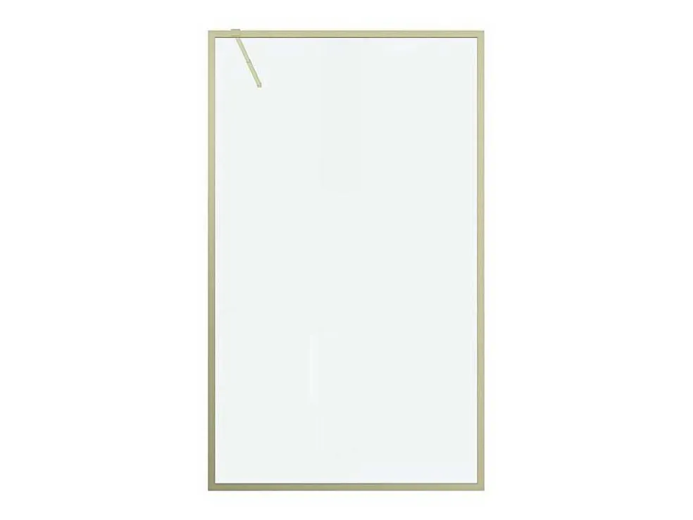 Douchewand Voor Inloopdouche 120 X 200 Cm Goudkleurig Gehard Glas Amberi