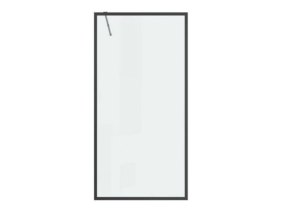 Douchewand Voor Inloopdouche 100 X 200 Cm Matzwart Gehard Glas Amberi