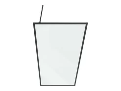 Douchewand Voor Inloopdouche 100 X 200 Cm Matzwart Gehard Glas Amberi