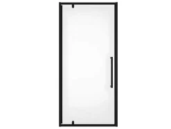 Draaibare Douchedeur Van Matzwart Metaal - Industriele Stijl - 80 X 195 Cm - Tamri